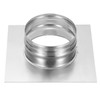 PATIKIL 6" Duct Connector Flange, Dryer Vent Wall Plate Square