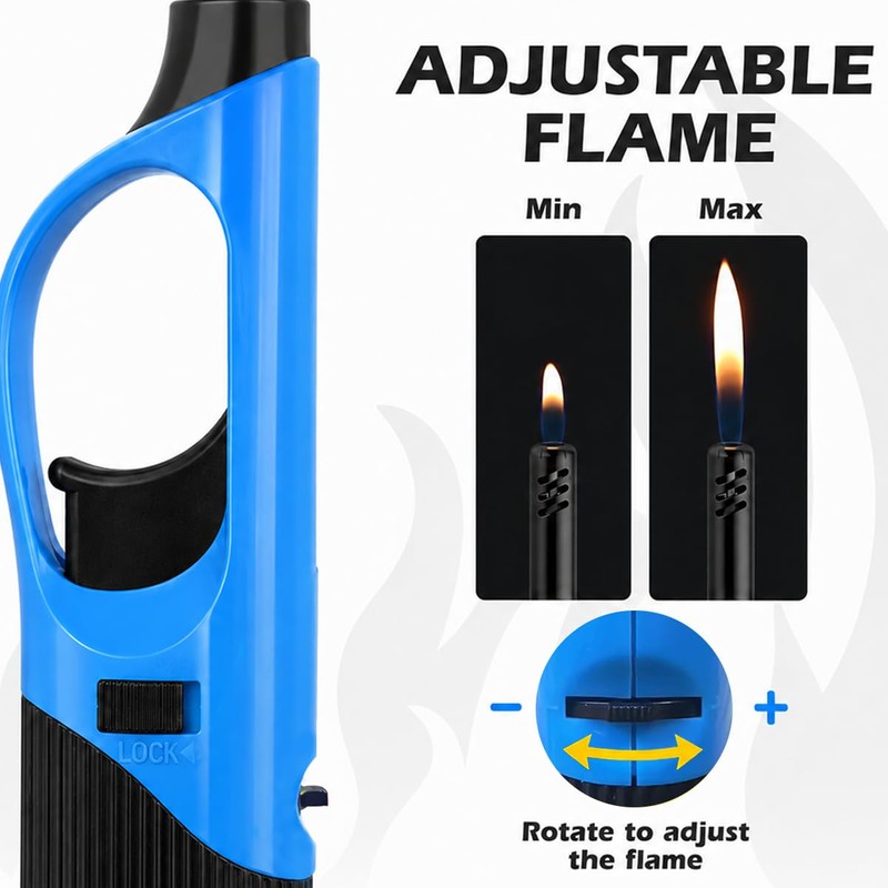 12PCS Butane Lighter Refillable Canle Lighter for Grill Candle(No Butane)