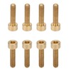 50Pcs Cap Hex Socket Screw Copper Fastener Hardware Tools Industrial