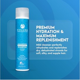 COLURE Richly Moisturize Shampoo 10 oz - Limpiador hidratante superior sin sulfatos para el cuidado del cabello tratado con color seco