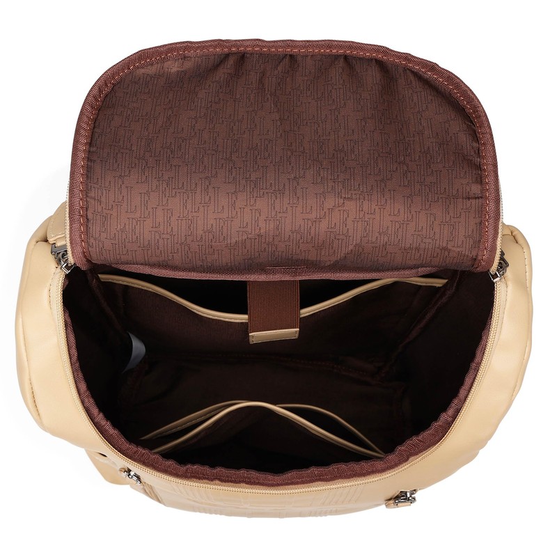 Elle Roamer 22L Vegan Leather Backpack | Nude