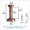 uxcell 2pcs Wall Hook Copper Wall Mounted 1.8 Inch Hooks