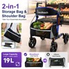 BlessReach Rollator Walkers for Seniors with Seat, Lightweight Walker, Blue