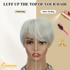 QUEENTAS Grey Hair Toppers for Women with Thinning Hair 360°3D