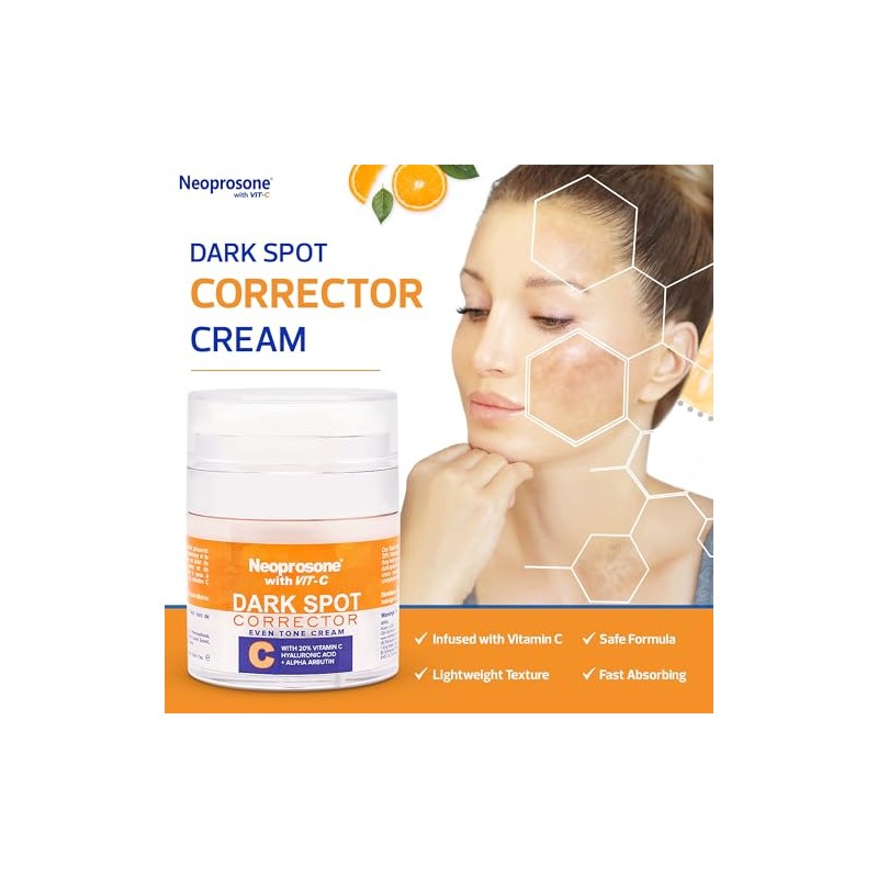 Neoprosone Crema Despigmentante Facial Corporal Vitamina Ácido Hialurónico Antipigmento Aclarante