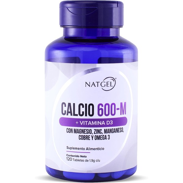 NatGel Calcio Complex | Calcio con Vitamina D3, Magnesio, Zinc,
