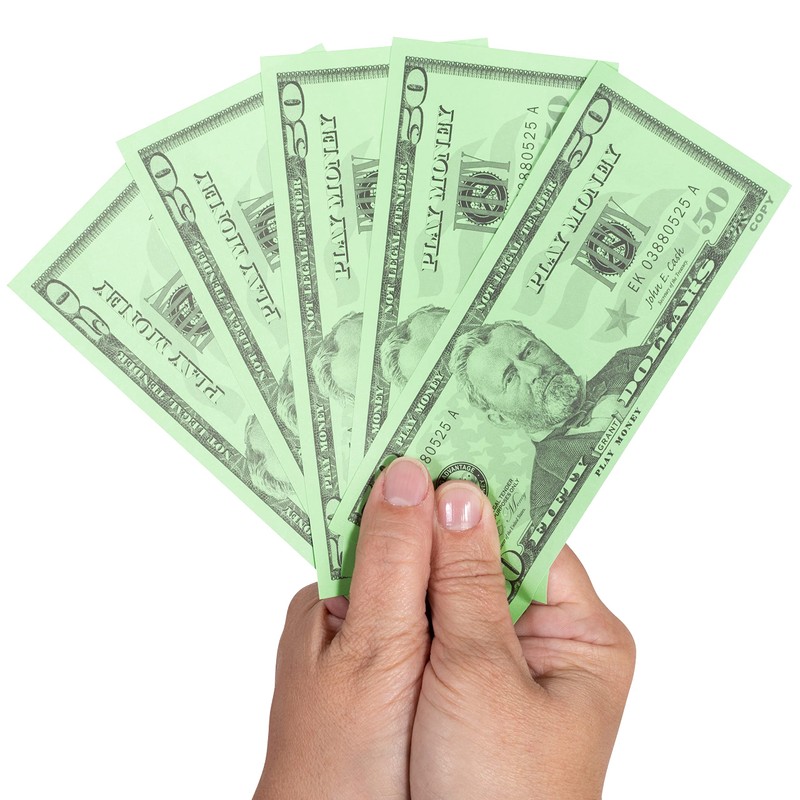 LEARNING ADVANTAGE Fifty Dollar Play Bills - Set of 50
