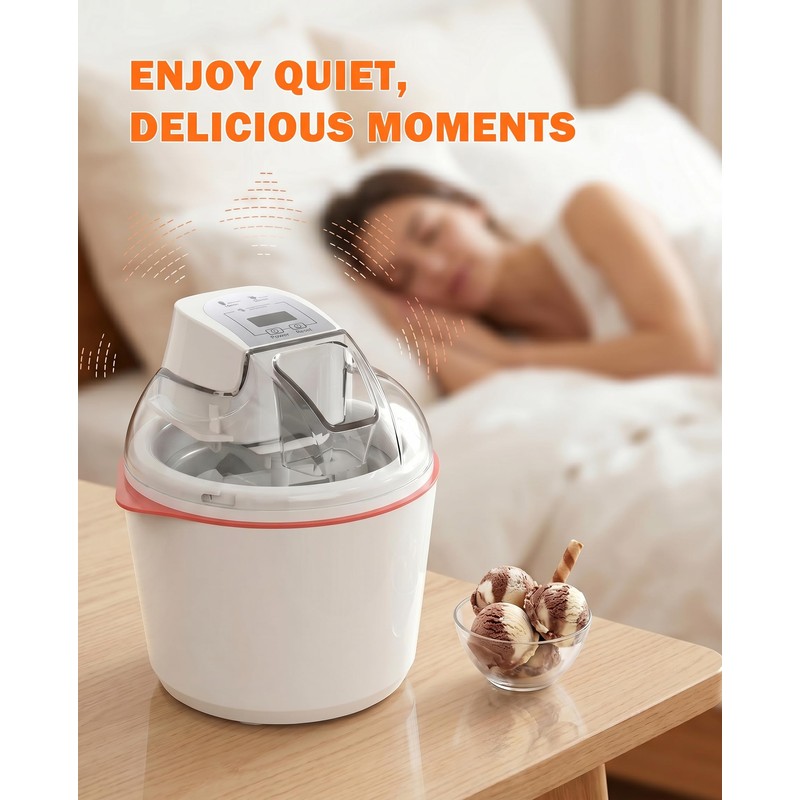 Ice Cream Maker Machine, 1.6 Quarts Double Freezer Bowl