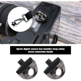 4Pcs 1/4 Thread Camera Neck Strap Screw Replacement With Rubber Washer for Quick Release or Installation of Wristband Sling Metal