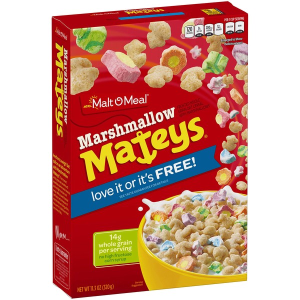 Marshmallow Mateys Cold Cereal, 11.3 Ounce -- 16 per case.