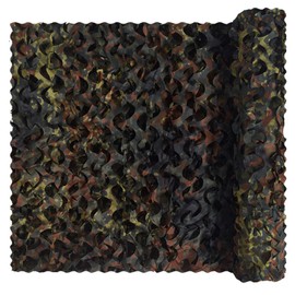Camo Netting, Bulk Roll Camouflage Netting German Flecktarn 5 X 13 ft, Military Hunting Mesh Nets Free Cutting for Hunting Blind Sunshade Shooting Theme Party Decoration