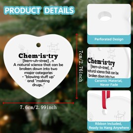 Chemistry Gifts for Women Men Chemistry Teacher Gifts Birthday Christmas Ornament Keepsake Gifts for Chemistry Lovers Science Teacher Students Professors