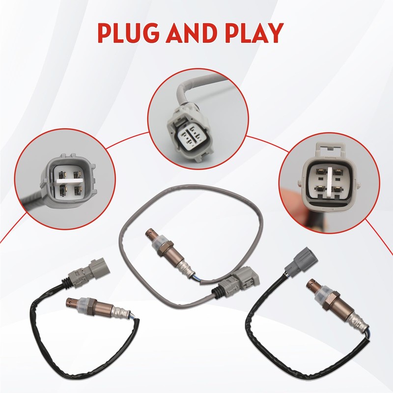 SZQBZMJ 4Pcs Upstream and Downstream Oxygen O2 Sensor Compatible with