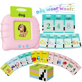 Aullsaty Toddler Toys Talking Flash Cards for 1 2 3 4 5 6 Year Old Boys and Girls, Autism Sensory Toys for Autistic Children, Learning Educational Montessori Speech Therapy 248 Sight Words Kids Gifts