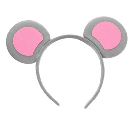 Luxshiny Cute Mouse Ear Headband Animal Ears Hair Accessory Animal Ears Headband Cosplay Mouse Ears Headband Party Headband Party Costume Grey