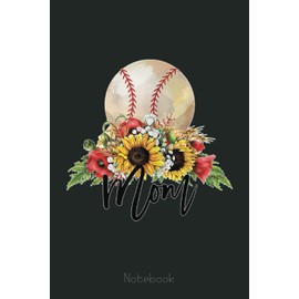 Womens Mom Floral Watercolor Softball mom Mother's Day Notebook: Retirement Gift ,Funny Gag Gift Notebook Journal for Coworkers, Funny Notebook Journal for Retirees 6x9 110 Pages