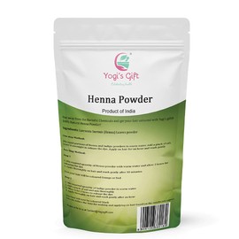 Triple Sifted Henna Powder For Hair | 2 Pound Bulk Pack | 100% Pure Henna Powder | Zero Chemicals, Best results | By Yogi's Gift®