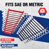 WORKPRO 2-Pack Magnetic Wrench Organizer, 12-Piece Wrench Holder Set for