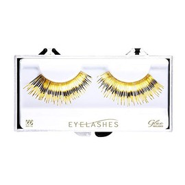 Metallic Gold Eyelashes Accessory for Fancy Dress