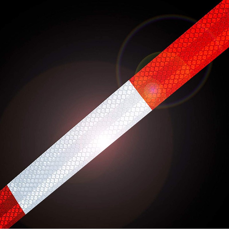 ONTWIE Bicycle Reflector Stickers, 33ft Reflective Tape Reflector Conspicuity Caution