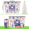 Gevody Skater Gifts for Women Ice Skating Lover Makeup Bag