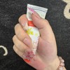 CECOBAG Spring Press-On Almond Nails, Medium Pink Floral Tip Nails