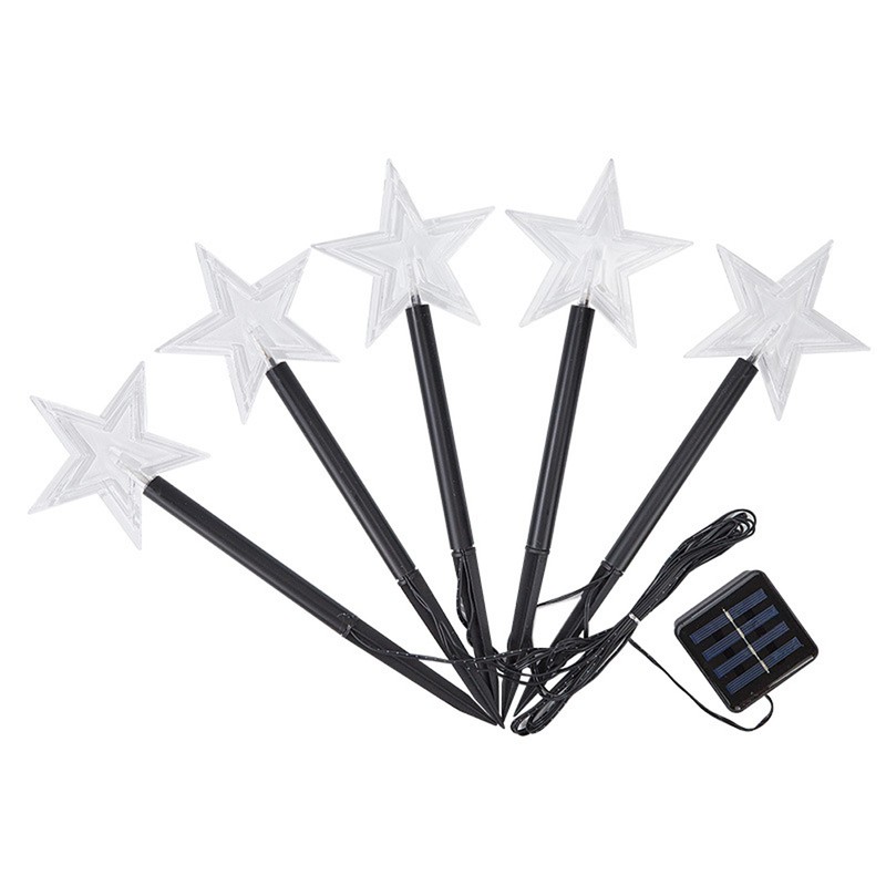 Solar Christmas Star Lights Outdoor Energy Saving Waterproof Solar Powered