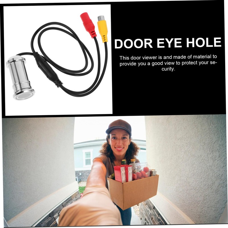 OSALADI 3pcs Indoor Security Peephole Viewer 3.6mm Lens 800tvl Wired