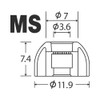 AZLA Sedna Earfit XELASTEC II Standard [1 Pair of S/MS/M