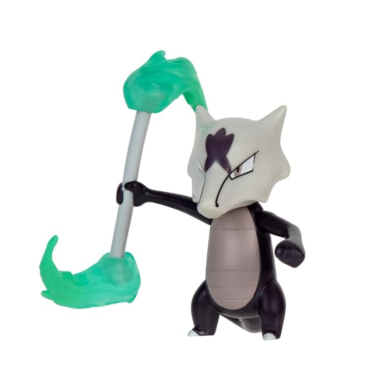 Pokémon Pkw3016 Figuras de Batalla Alolan Marowak, Multicolor
