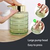 Tonxus Green Foaming Soap Dispenser, Glass Foam Hand Soap Dispenser