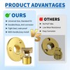 Boltigen Solid Brass Garboard Drain Plug Kit, 1/2" NPT Threaded