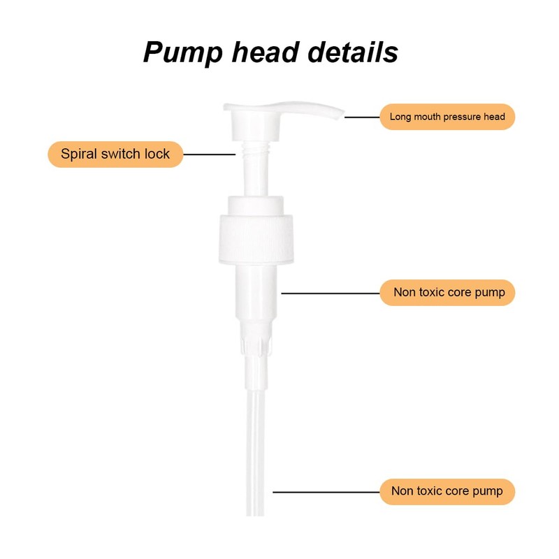 SGERUFZ Pack of 2 Dosing Pump Syrup Screw Bottle Dosing