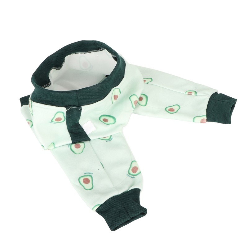 Pet Long Sleeve Pajamas Breathable Soft Elastic Cute Avocado Print