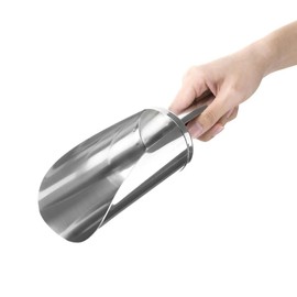 Vogue Stainless Steel Scoop 1 Litre/35 oz, Silver, Hollow Handle, For Scooping Hot & Cold Food, J180