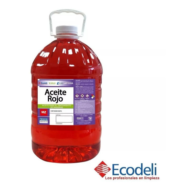 ECODELI Aceite Rojo Para Muebles Y Maderas Ecodeli 5 Litros