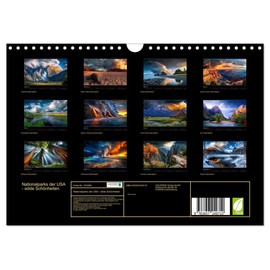 Nationalparks der USA - wilde Schönheiten (Wandkalender 2026 DIN A4 quer), CALVENDO Monatskalender: Die faszinierende Welt der Naturwunder Amerikas. (CALVENDO Natur)