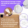 Yosawo 20 Pieces Picture Hooks Non-Trace Hook Plastic Hardwall Hanger