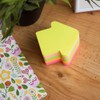 D.RECT Sticky Notes, 1 Pad of 400 Neon Color Arrow