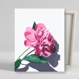 DIY Canvas Painting 40x50cm Shadow Peony / DIY캔버스형 그림그리기 40x50cm 그림자 모란꽃