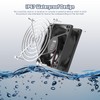 Yeuzbur IP67 Waterproof Fan 80×25mm 12v Fan DC 2-Pin 2-Pack