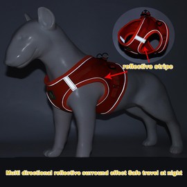 Soft Small Dog Harness and Leash Set Step in Air Mesh Puppy Harness Leash Reflective Adjustable Puppy Vest for Small Dogs Cats. (Pink, S)