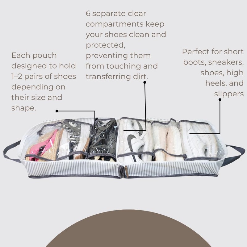 Shoe Bag for Travel, Portable Shoe Organizer, Storage Bag, Shoe