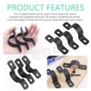 Keadic Black U-Clamps, Pipe Clamps for Indoor and Outdoor (25MM)