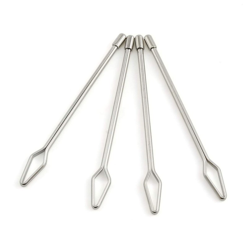 PZRT 4-Pack Easy Pull Stainless Steel Bodkin for Threading of