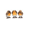 Nemesis Now Three Wise Robins 8cm Figurine, Brown