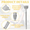 Back Scratcher, Pack of 3 Stainless Steel Telescopic Back Scratchers,
