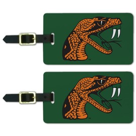 Graphics & More Florida A&M University Primary Logo Luggage ID Tags Suitcase Carry-On Cards - Set of 2