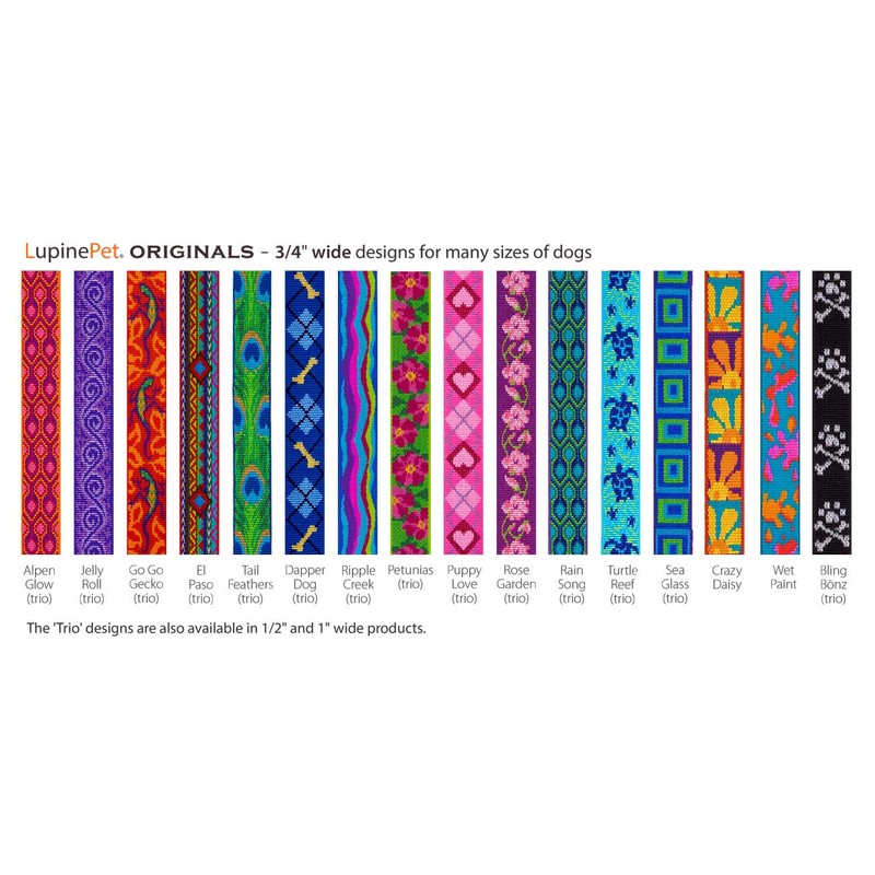 LupinePet Originals 3/4" Dapper Dog 20-32" Adjustable Roman Dog Harness