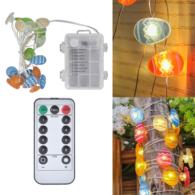 Easter Decoration String Lights Warm Light IP44 Waterproof LED Easter